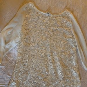 White lacy shirt